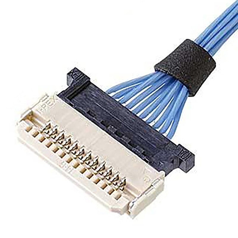 横のIpexのマイクロ同軸ケーブル0.5mmピッチDW-5 20598-008T-02の容器のプラグ8 Pin