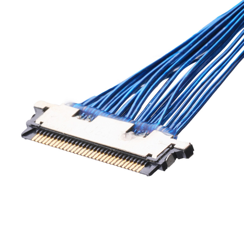 I-PEX CABLINE Vの小型同軸ケーブル20345-025T-32R Lvdsは25のPinのサーキット ボードを表示する