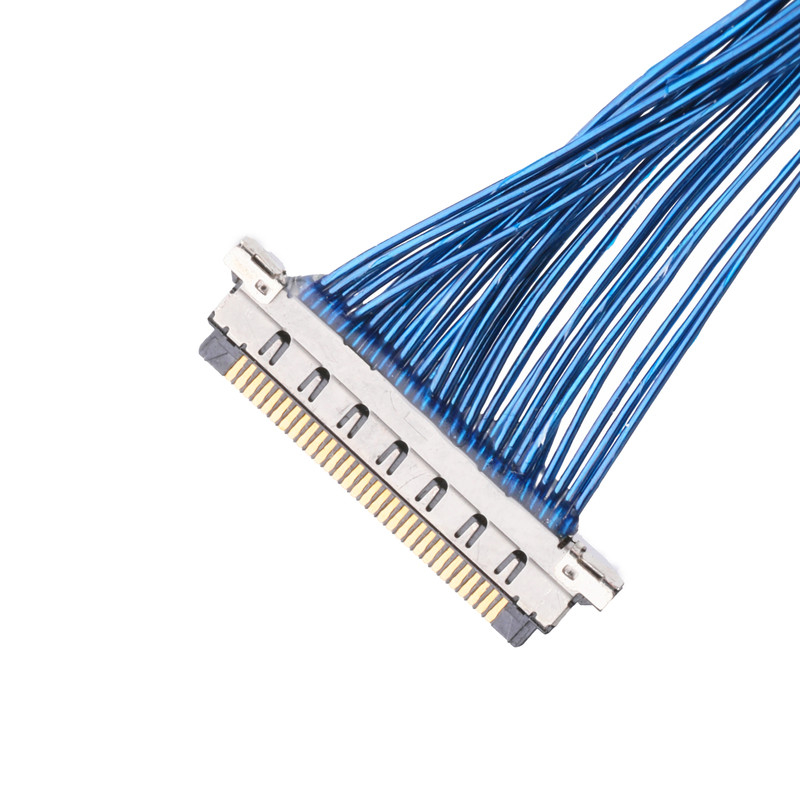 I-PEX CABLINE Vの小型同軸ケーブル20345-025T-32R Lvdsは25のPinのサーキット ボードを表示する