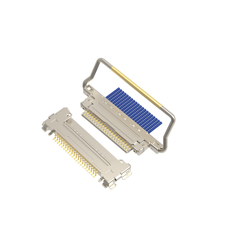CABLINE®-VS IIのマイクロ同軸ケーブル20846-040T-01は機械ロックのlvds 40のピン コネクタ ケーブルと完全保護した