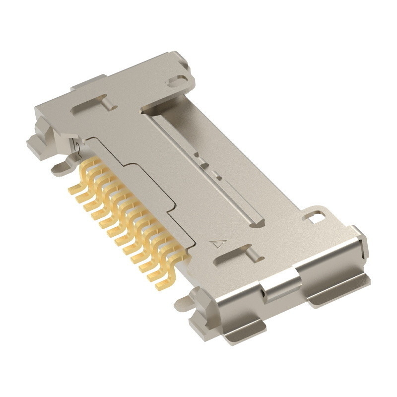 マイクロ同軸ケーブルアセンブリのためのCABLINE-CA 12pin20633-212T-01Sのプラグ0.4 mmピッチ、横の合うタイプ