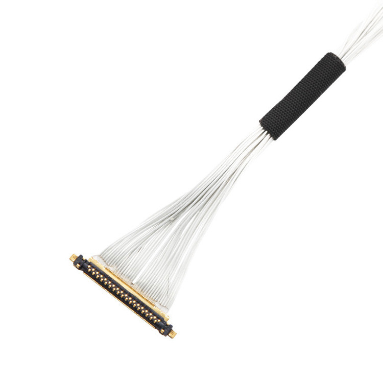 34 JST AUHR-05V-H から I-PEX 20531-34-01 0.25mm ピッチ LVDS EDPケーブル組