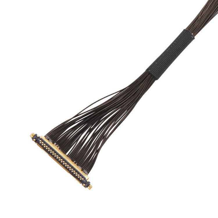 34 JST AUHR-05V-H から I-PEX 20531-34-01 0.25mm ピッチ LVDS EDPケーブル組