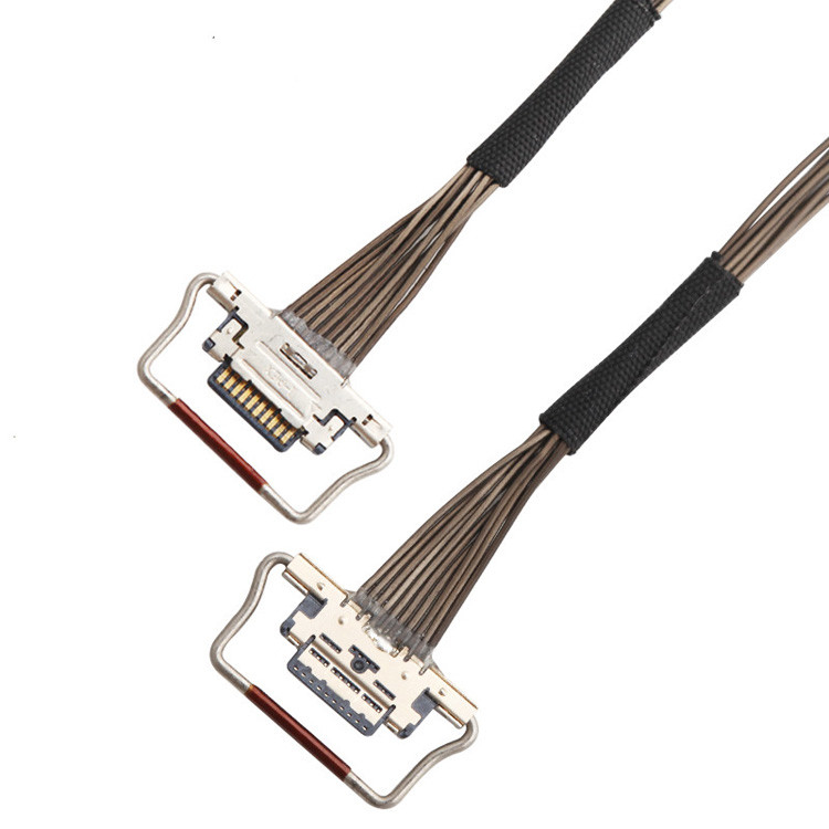 10ピンEDP I-PEX同軸LVDSケーブル 0.4mmピッチ 20633-310T-01S 38AWG