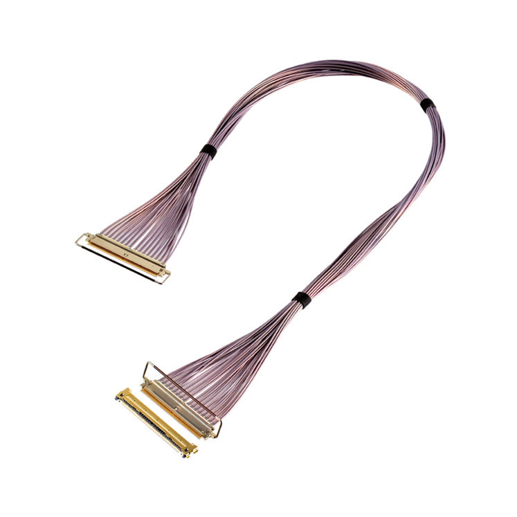 CABLINE-CAP 64 Gbps PAM4 81863-100B-01 50P 0.4mm ピッチ ホリゾナルペアリングタイプ マイクロコアキシアルケーブル組成 OEM/ODM