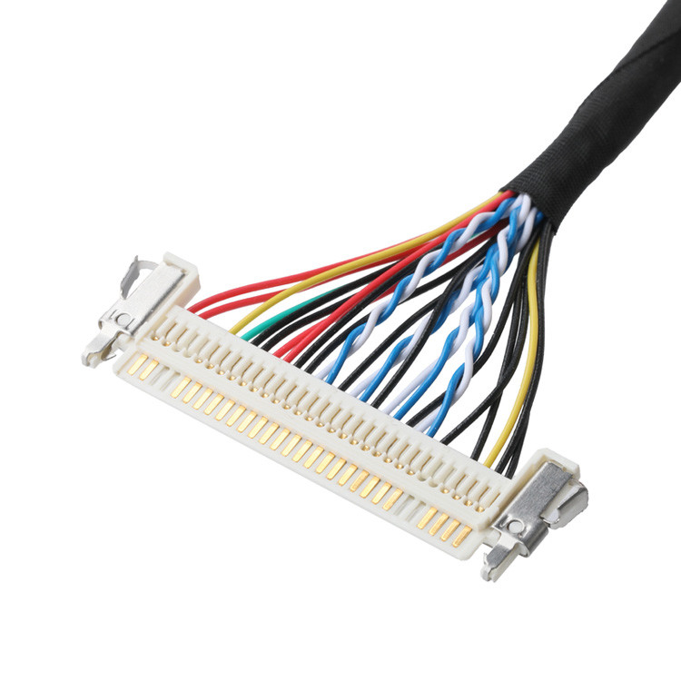 OEM/ODM JAE FI-X30HL 30P 1.0mmピッチからJAE FI-S20S 20PおよびSHLP-6PへのLVDSケーブル組成