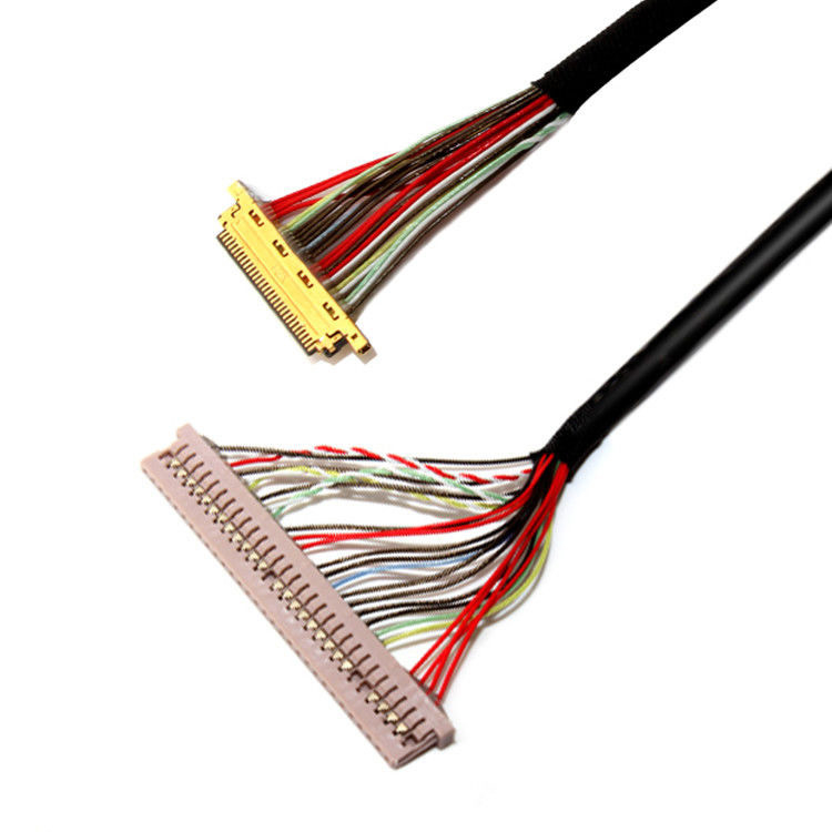 30ピンから30ピンまでのLCDモニター用LVDSケーブル PEX 20453 20633 0.4mm / 1.25mmピッチ