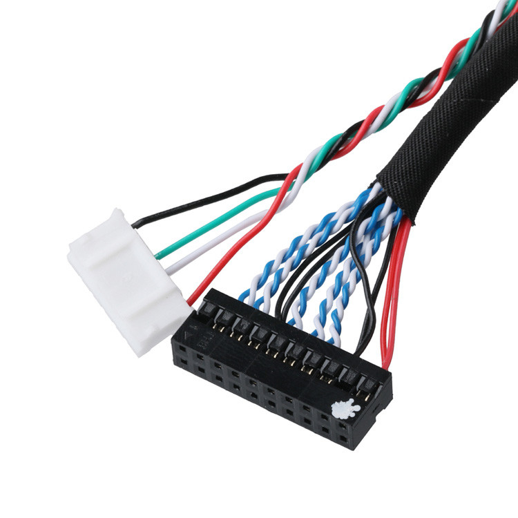 LVDSケーブルコネクタ DF14-20P-1.25HからPH2.0-6PコネクタとDH2.0-T端末への信号データ転送