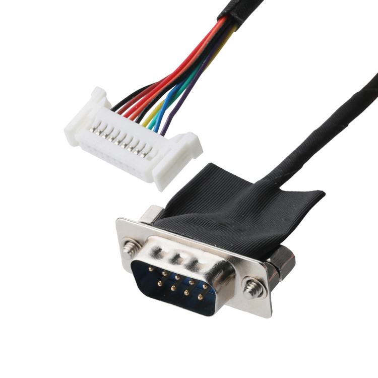 DB-9Pin LVDSケーブルアセンブリ D-SUB-9P 男性溶接器からTU1.0 20Pin TU1002HN0-20ワイヤーコネクタ OEM/ODM