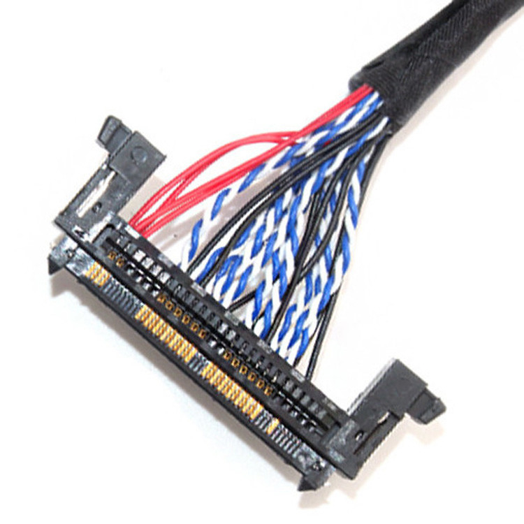 LCD LVDSケーブル組 1.0mm ピッチ JAE Fix-30ssl-Hf から  DF13 EDP 26AWG
