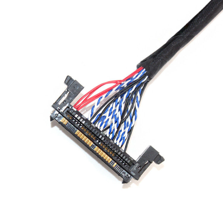 LCD LVDSケーブル組 1.0mm ピッチ JAE Fix-30ssl-Hf から  DF13 EDP 26AWG