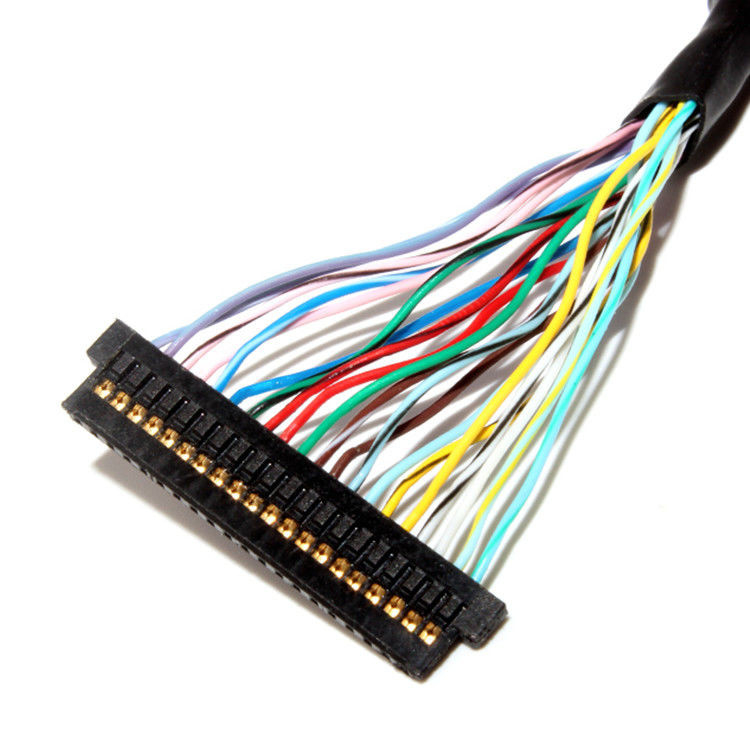 DF13-20DS-1.25C LCDコネクタを使用した1.0mmピッチと32AWGのLVDSケーブル組成