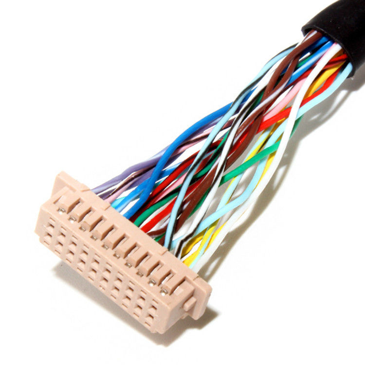 DF13-20DS-1.25C LCDコネクタを使用した1.0mmピッチと32AWGのLVDSケーブル組成