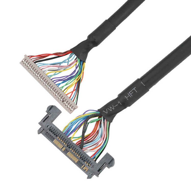 1.25mm DF14-30S-1.25C から JAE 0.5mm FI-RE51HL まで,LVDS EDPケーブル組成が作成されました.