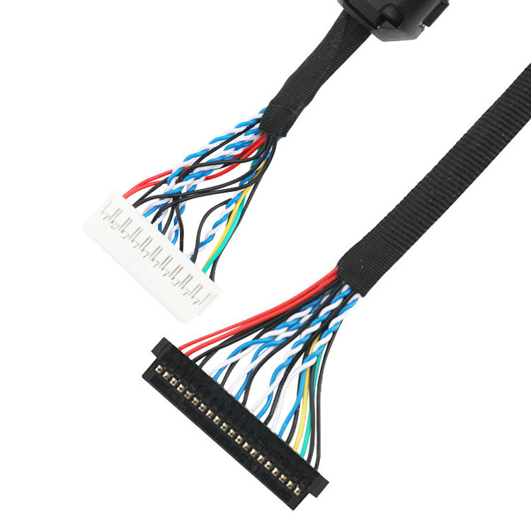 JST PHDR-20V から JAE FI-S20S LVDS 接続ケーブルへの LVDS EDP ケーブル組