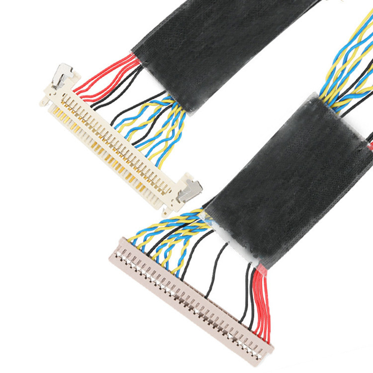 DF14-30S-1.25C から JAE FI-X30 までの30ピンのLVDS EDPケーブル組成が構成されている.
