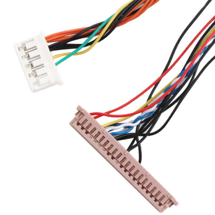 ISO14001 Lvds Lcdケーブルアセンブリ 20453-230T〜PH2.0 PHR-6P 1255H-2