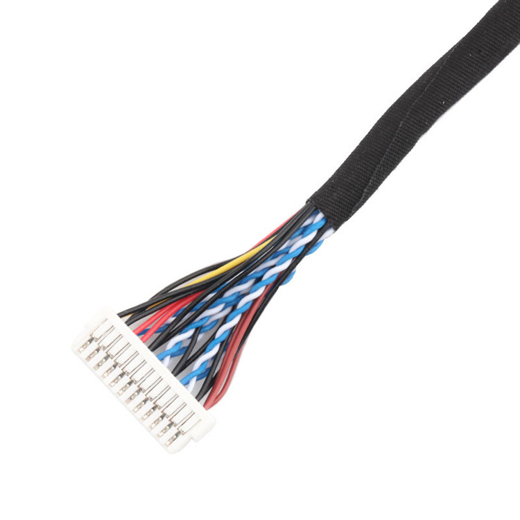 24pin MOLEX 504186-2400 30pin JAE FI-X30HL LCD LVDSのケーブル会議の長さはカスタマイズする