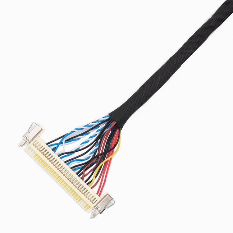 24pin MOLEX 504186-2400 30pin JAE FI-X30HL LCD LVDSのケーブル会議の長さはカスタマイズする