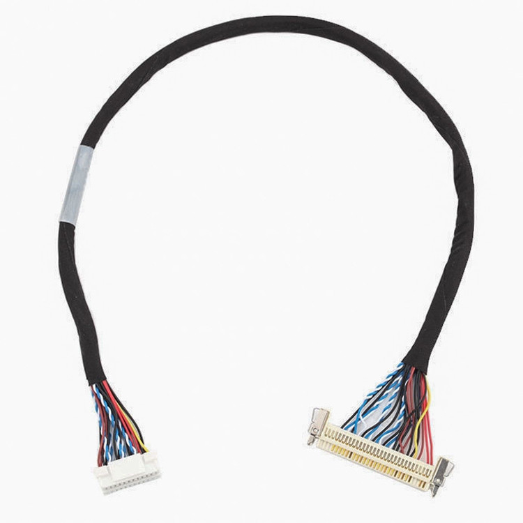 24pin MOLEX 504186-2400 30pin JAE FI-X30HL LCD LVDSのケーブル会議の長さはカスタマイズする