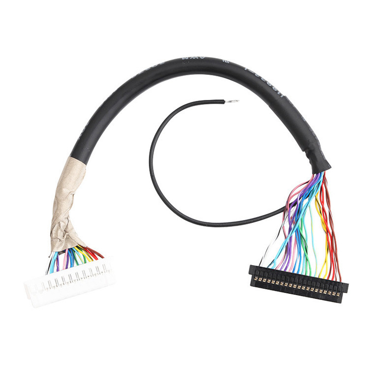 OEM/ODM マイクロコアシアルLVDSケーブル組立て JST PHDR-24VS TO JAE FI-S20S