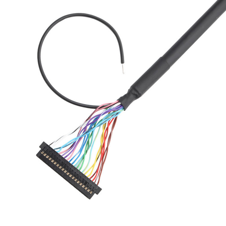 OEM/ODM マイクロコアシアルLVDSケーブル組立て JST PHDR-24VS TO JAE FI-S20S