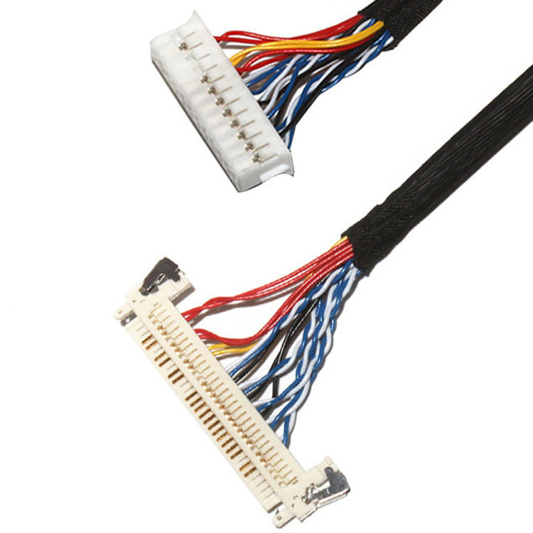 長さ2.0mmピッチLvdsケーブルアセンブリ 30ピンIPEX DF11-24DS-2CからFI-X3OHLへ OEM/ODM