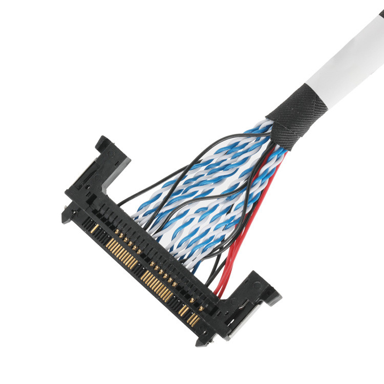 OEM/ODM LVDSケーブル組成 JAE FI-RE51HL 51ピンからDP2.0 30ピンまたはEGN UL 1571 28AWGケーブル