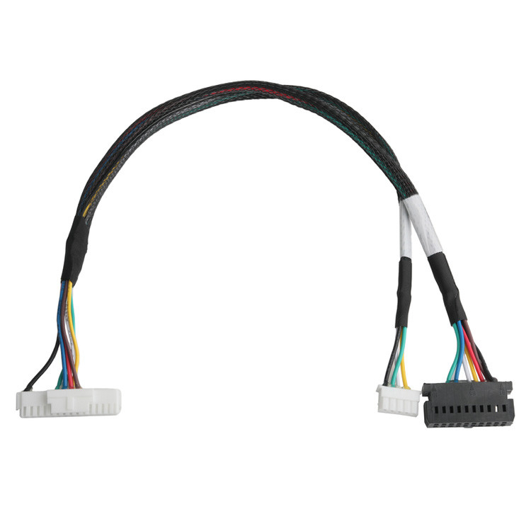 OEM/ODM LVDSケーブルからLHE PHSD 30Pピッチ 2.0mmからA2545 20Pピッチ 2.54mm,ワイヤ UL1007 24AWG,ピンアウトに応じて色