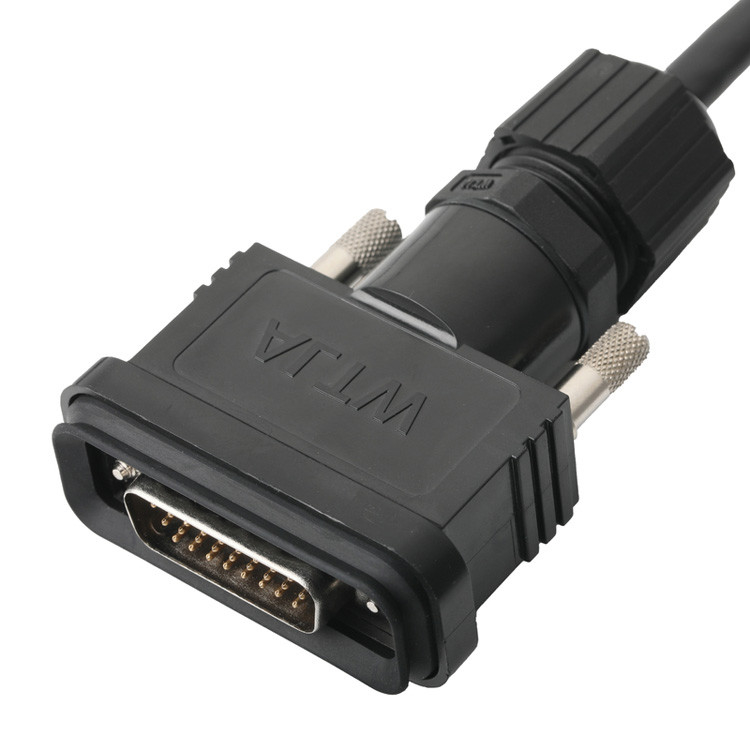 OEM/ODM カスタマイズされた長さ ROHS LVDSケーブル組成 HDB-26BMMA-SL7001 男性からHDB-26BFFA-SL7001 女性