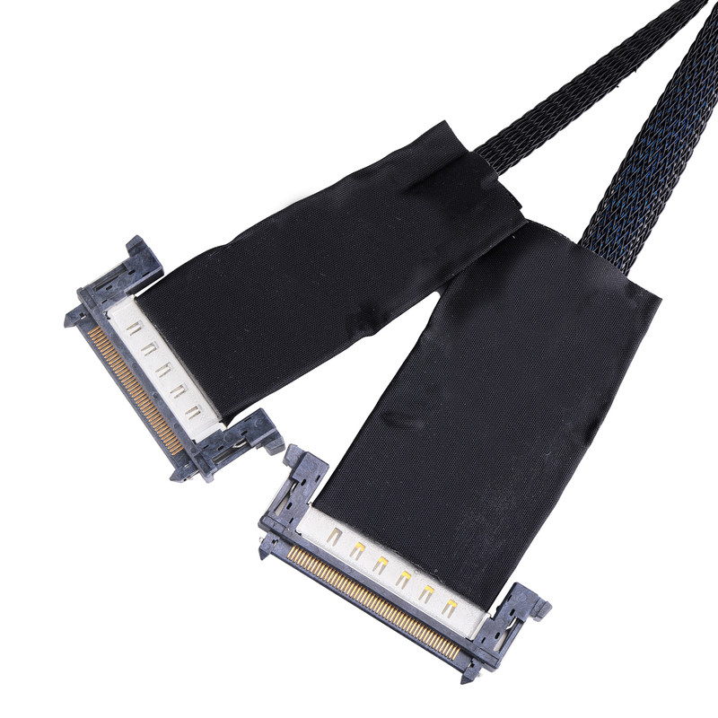 JAEシリーズROHSの同軸LVDS EDPケーブルAWG40のコネクターOD 0.35mm