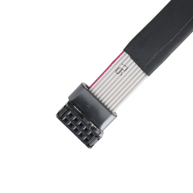 IDC FC-10PとTER M4ピッチ 1.27mm リングワイヤ UL2651 28AWGケーブルOEM/ODM付き地面ケーブル接続器