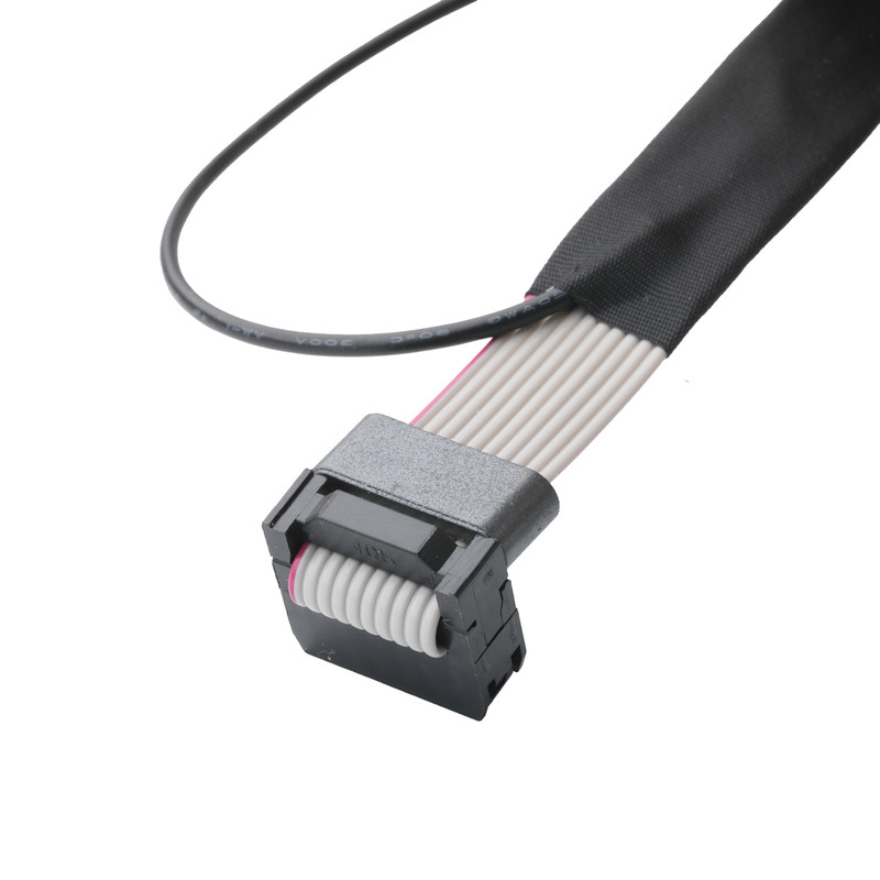 IDC FC-10PとTER M4ピッチ 1.27mm リングワイヤ UL2651 28AWGケーブルOEM/ODM付き地面ケーブル接続器