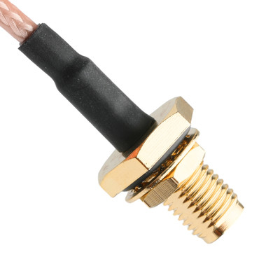 ゴールドコンタクト RG316 同軸ケーブル SMA 男性直線プラグから SMA 女性隔壁ジャック