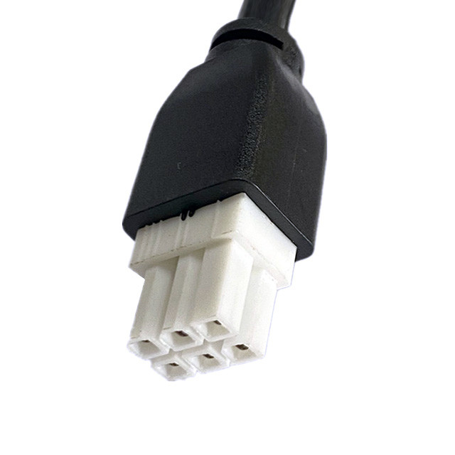カスタムピッチ2 3 4 5 6ピンモレックス5557 6ピン4.2mmピッチジャケットケーブルUL2464 20AWG*6COD6.4mmブラック