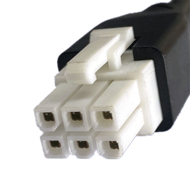カスタムピッチ2 3 4 5 6ピンモレックス5557 6ピン4.2mmピッチジャケットケーブルUL2464 20AWG*6COD6.4mmブラック