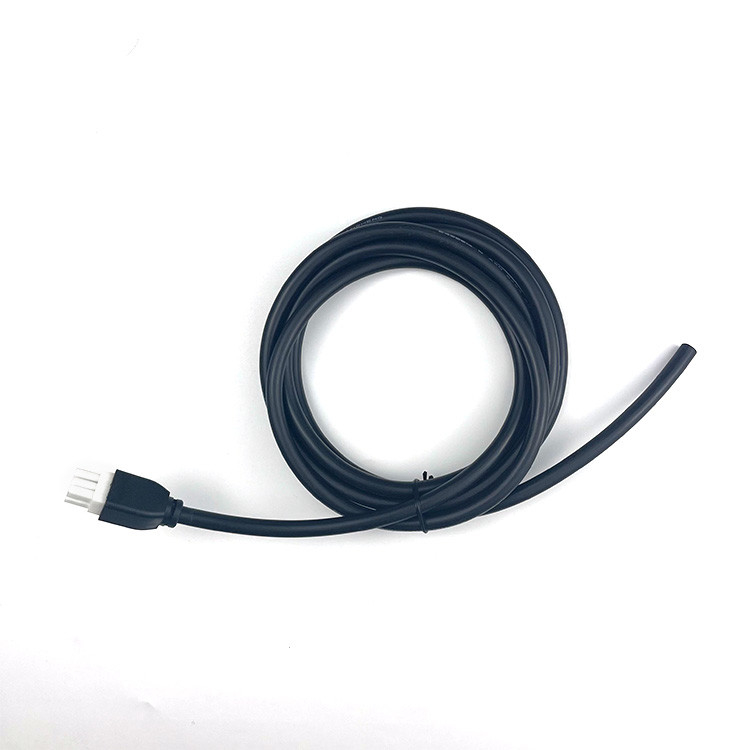 カスタムピッチ2 3 4 5 6ピンモレックス5557 6ピン4.2mmピッチジャケットケーブルUL2464 20AWG*6COD6.4mmブラック