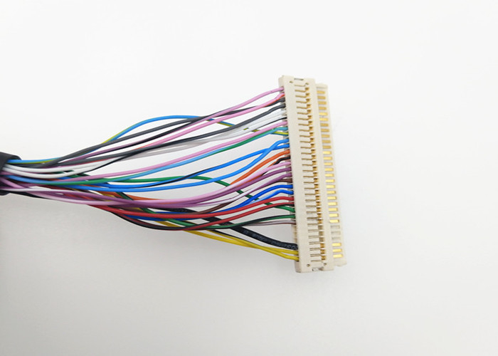 30 AwgはY Lvdsケーブル30 Pin JAE FI-X30Hに2* DF14-20S-1.25Cのあたりで保護しました