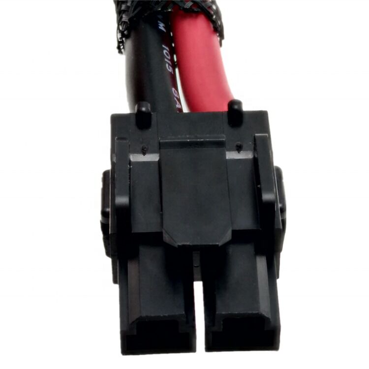 Molex 428160212 2ピン 10MMピッチコネクタと8 AWGケーブルを使用したカスタムワイヤーハーネス