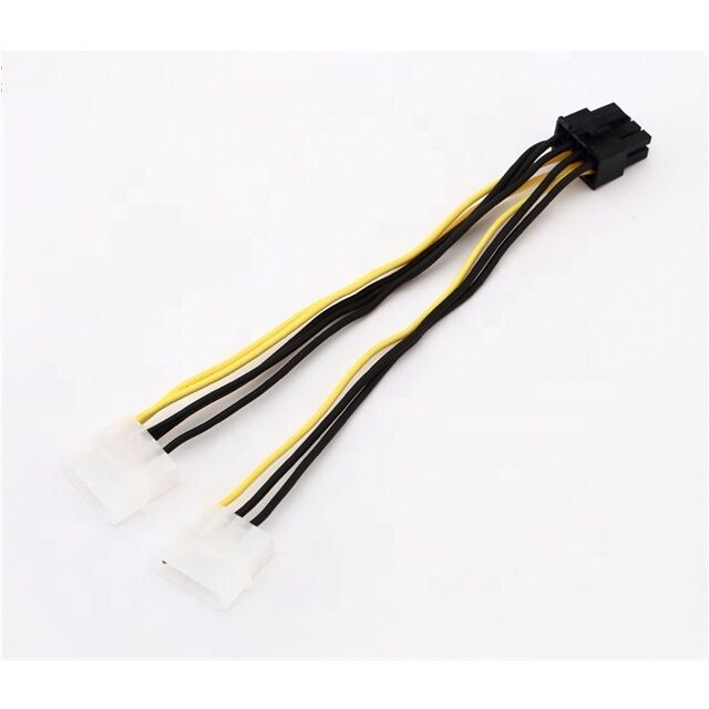 18AWG PVC PCI-E 電源ケーブル 8ピン 男性からダブル 8Pin ((6+2) 男性 GPU パワースプリッタ