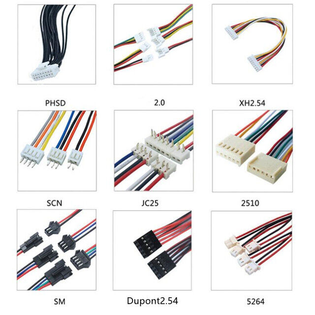 JSTコネクタとカスタマイズ可能な長さのISO9001認定ケーブル組でカスタムワイヤハーネス