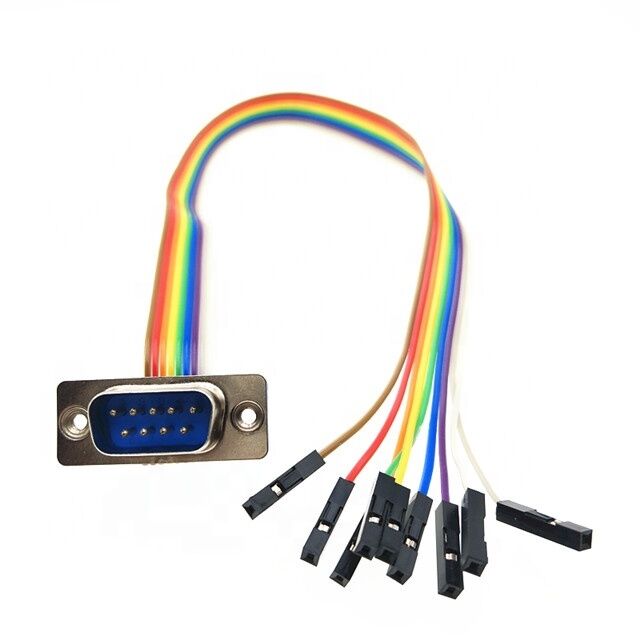 パーソナライズされた長さ2.54mmピッチ DB9デュポンコネクタのためのRoHS認定フラットリボンケーブル