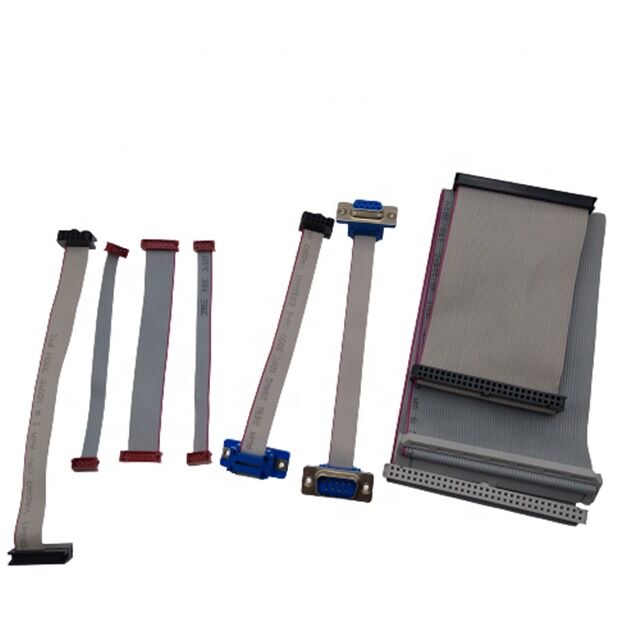 金メッキコネクタと2.54mmピッチを備えたD-SUB DB9-IDCフラットリボンケーブルアセンブリ、カスタマイズ可能な長さのアプリケーション向け