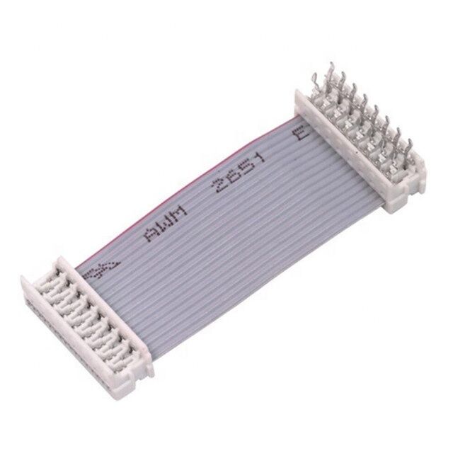 OEM ODM RS232 15Pin D-Sub 金属コーネクタ 調整可能な長さのフラットリボンケーブル組