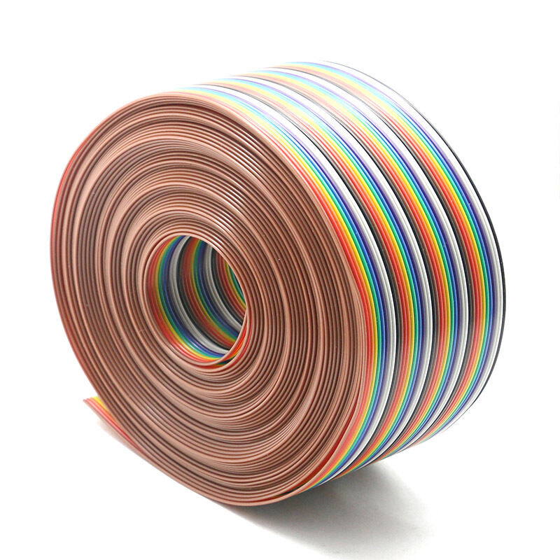 パーソナライズされたレインボーハーネス フラットリボンケーブル PVC絶縁と1.27mmピッチIDCコネクター