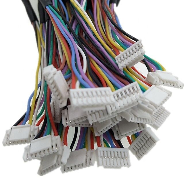 Custom 1.25mm Pitch 8 Pin JST-GH Connector with 30AWG Silicone Rubber Wire Harness