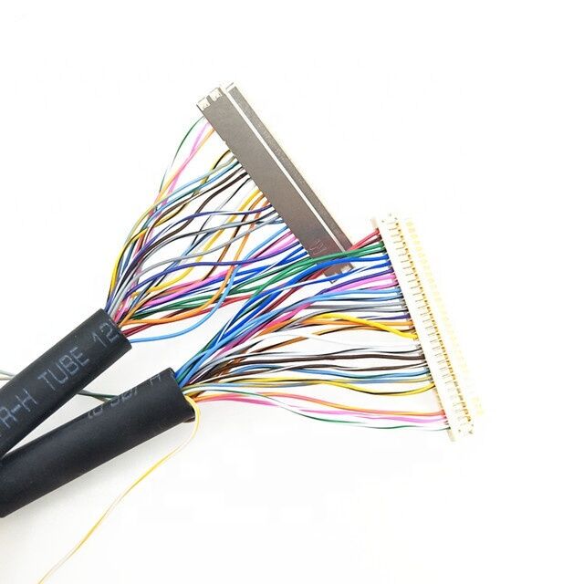ホットセール 1.25mmピッチ HRS DF13 40pin EDPケーブルから1mmピッチ JAE FI-X30 30pin LCD LVDSケーブル組