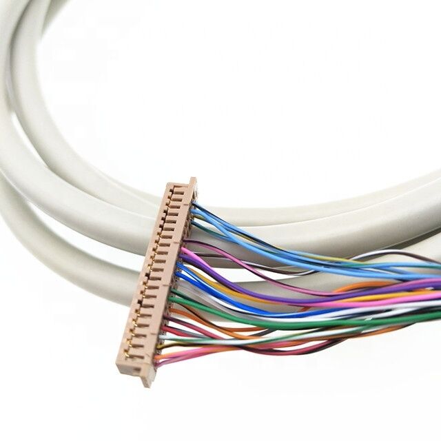 ホットセール 1.25mmピッチ HRS DF13 40pin EDPケーブルから1mmピッチ JAE FI-X30 30pin LCD LVDSケーブル組