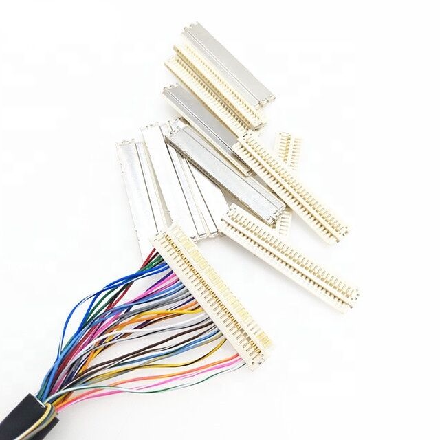 ホットセール 1.25mmピッチ HRS DF13 40pin EDPケーブルから1mmピッチ JAE FI-X30 30pin LCD LVDSケーブル組