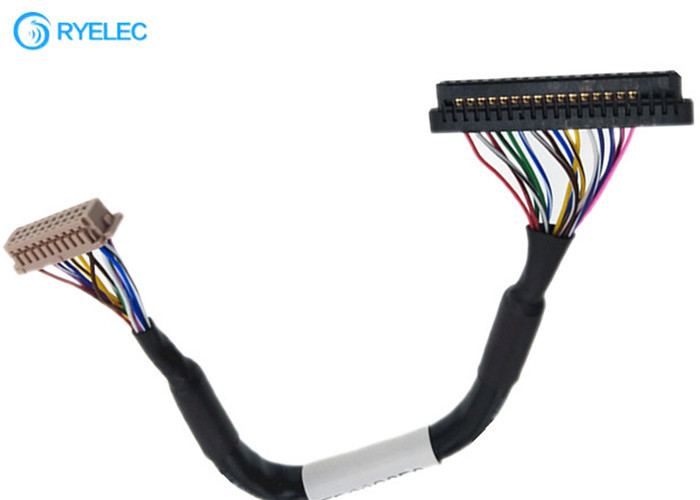 モニターのための20P  DF13-20DS-1.25C 1.25MM LVDS LCDケーブルへの歪んだ組20pin JAE FI-S20S
